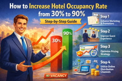 How to Increase Hotel Occupancy Rate from 30% to 90% (Step-by-Step Guide)
